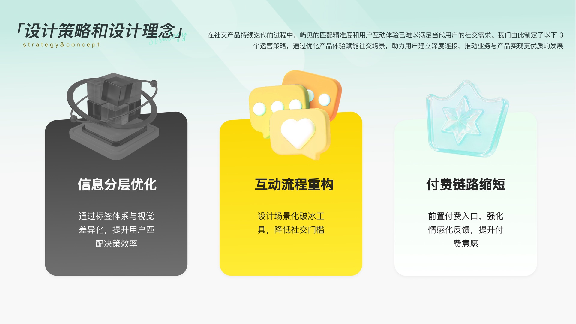 设计策略和设计理念