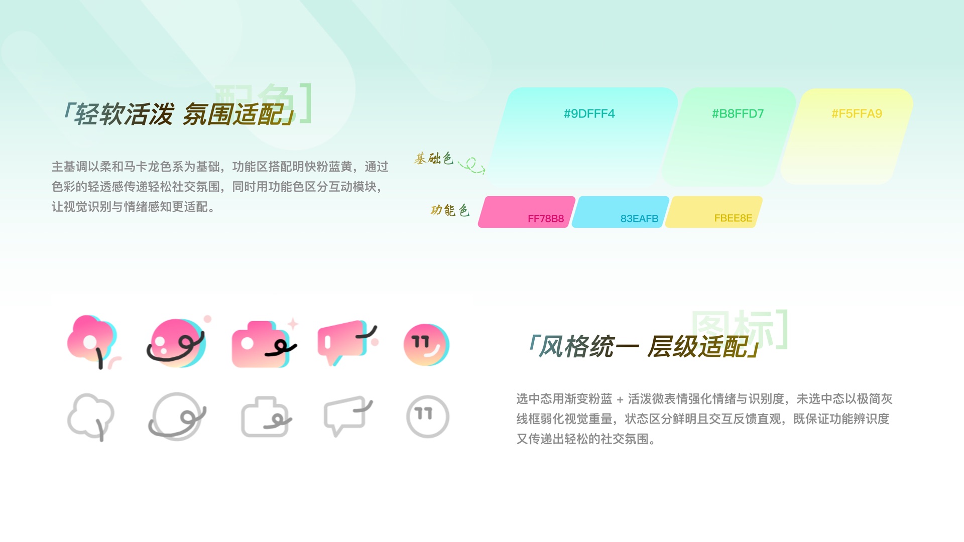 轻软活泼·氛围适配 / 风格统一